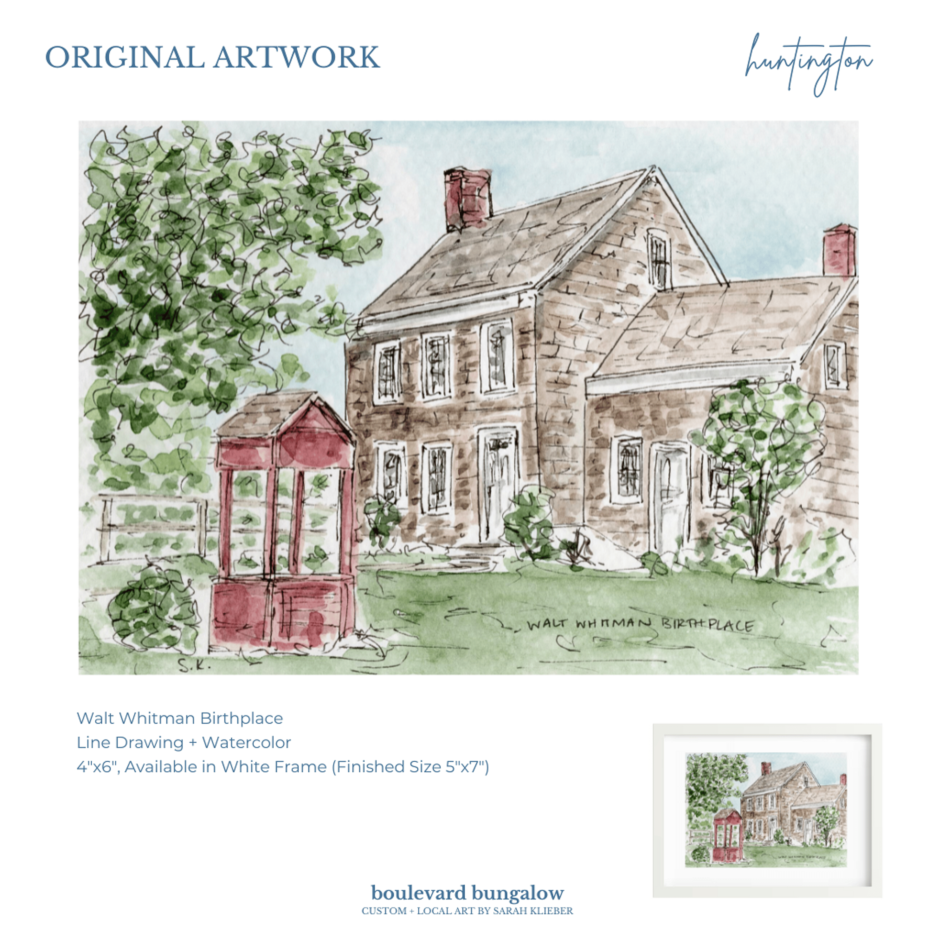 Huntington - Walt Whitman 4x6 