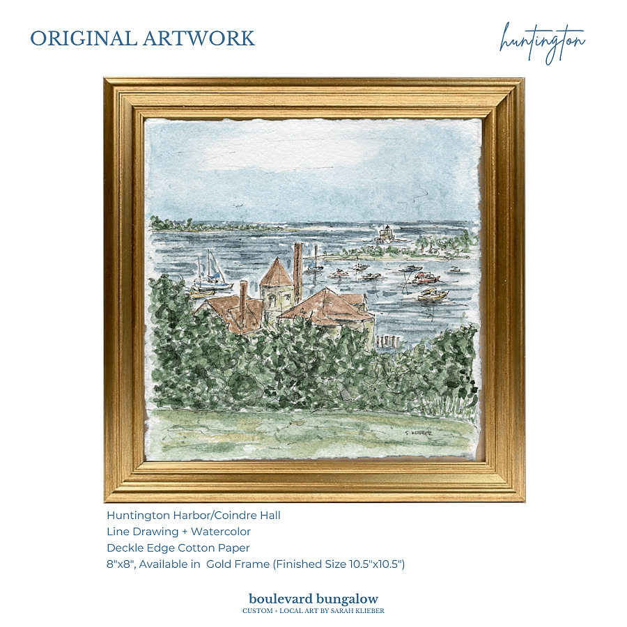 Huntington - Harbor Gold Frame 8x8