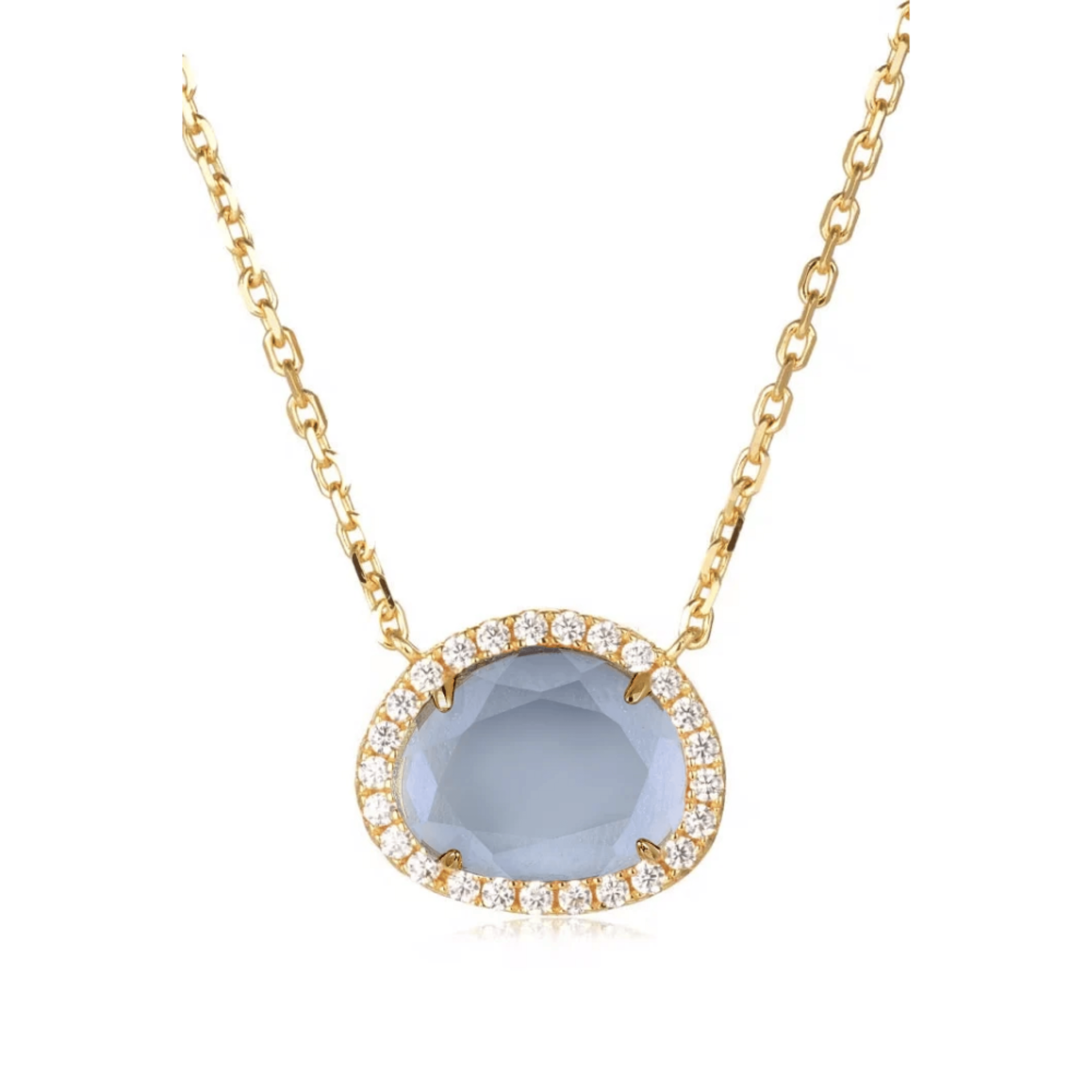 Vivian Grace Rain Dichroic Glass Necklace