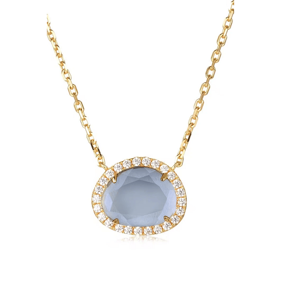 Vivian Grace Rain Dichroic Glass Necklace