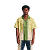 Patch Work Short Sleeve Shirt - Khaki