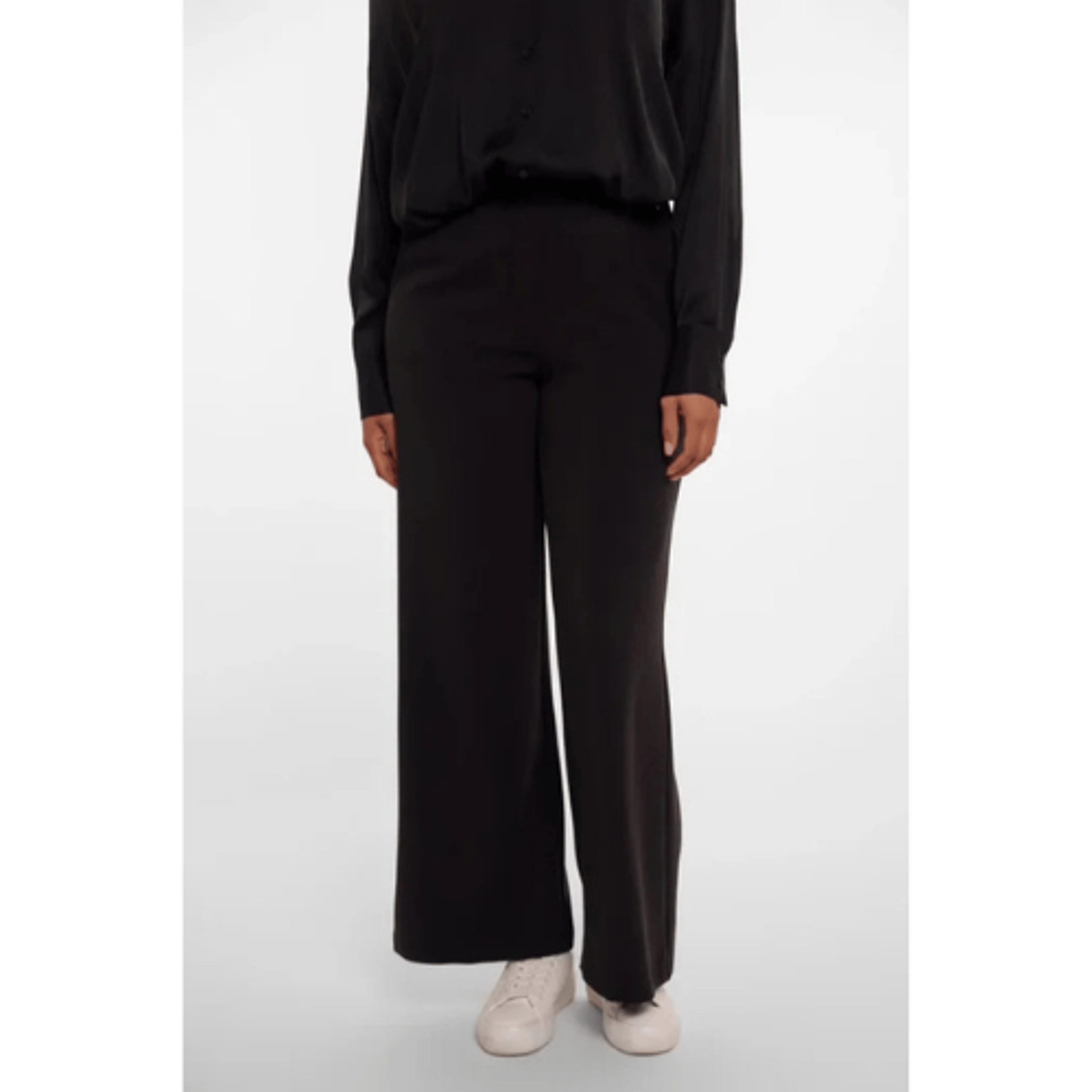 Wide Leg Straight Black