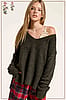Marled V-Neck Sweater
