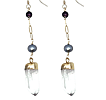 Quartz Drop Gem Earrings