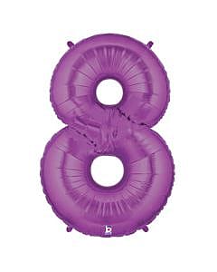 Purple Number 34" Mylar Balloon (0–9) 