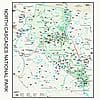 Printed Image North Cascades National Park Map Bandanna