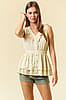 Buttercream Peplum Top