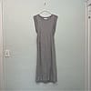 VINCE Bateau Neckline gray midi Long Dress
