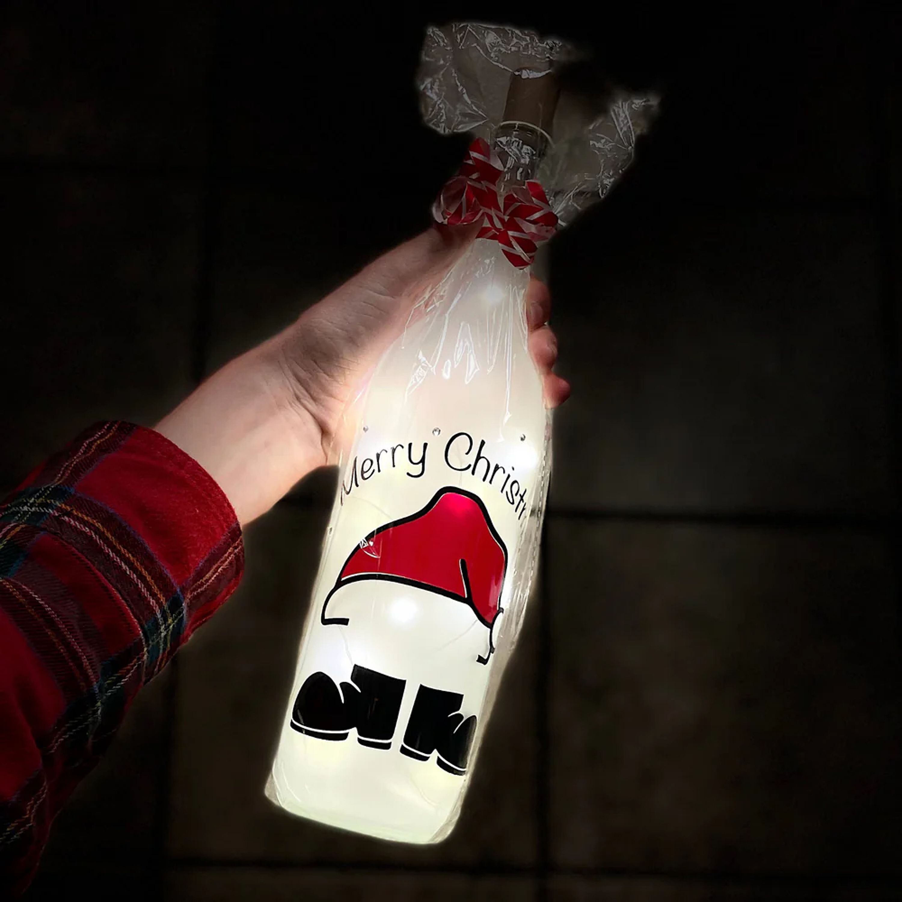 Holiday Light Up Bottle Candles