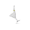 CZ Martini Charm - Silver