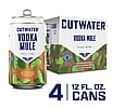 Cutwater Vodka Mule With Ginger Beer, Lime (4 x 12 fl oz)
