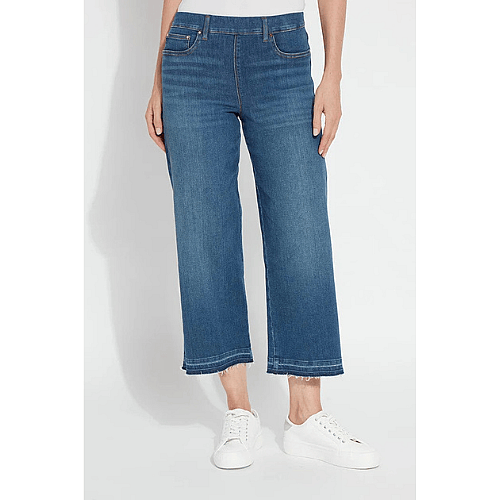 Lysse Denim Wide Leg Crop Pant