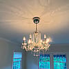 6 Light Crystal Chandelier, Chrome