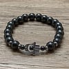 Hematite Stretch Bracelet | Healing | Joy | Laughter | Evil Eye| Hamsa | 8mm Beads