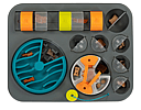 Messy Mutts Flip'n Slide Puzzler, Large, 16.5" x 13", Grey