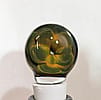 Hand sculpted double sided design borosilicate glass bottle stopper for non-carbonated wine and olive oil