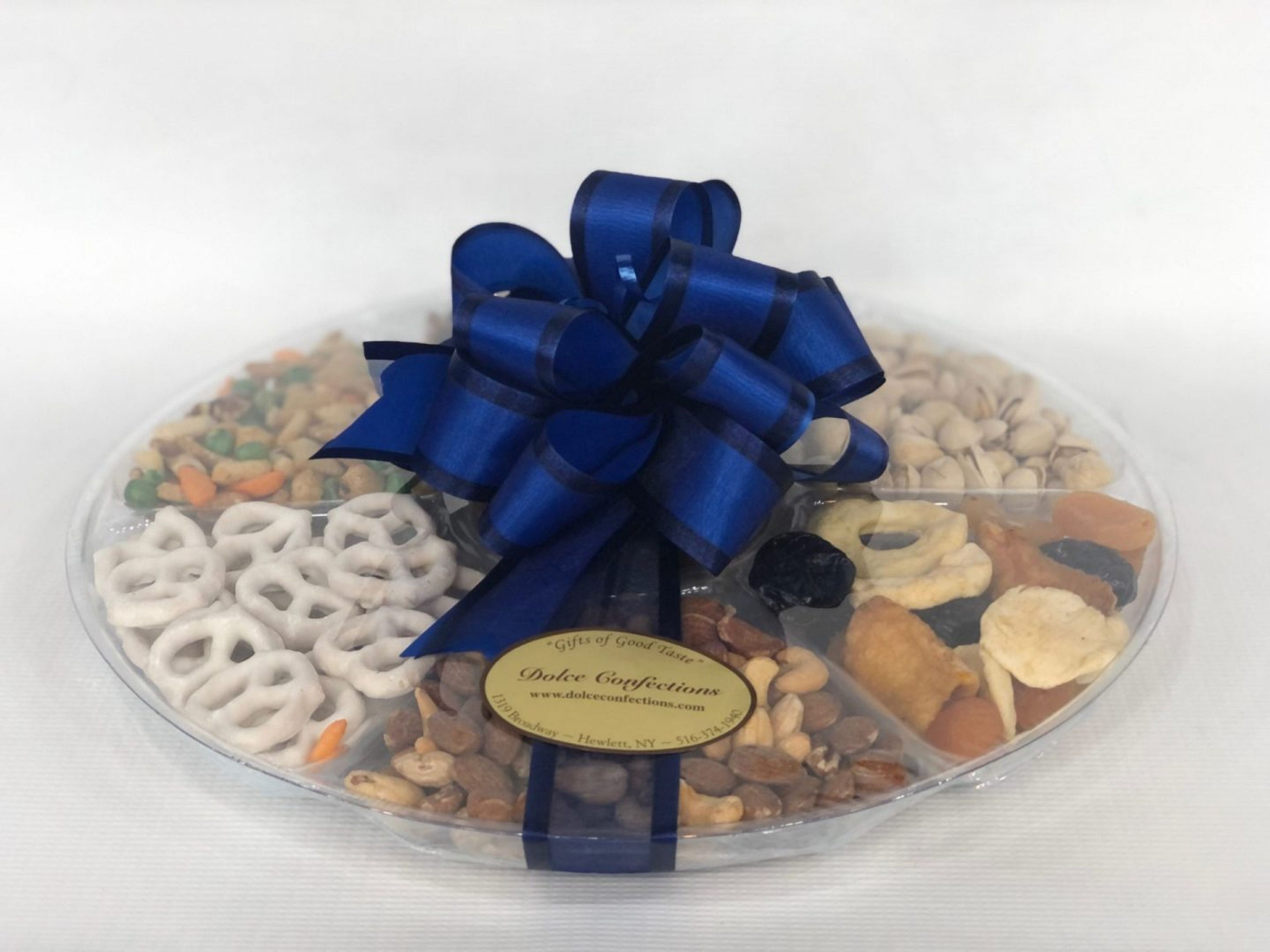 Seven Compartment Round Fruit and Nut Platter - T300.1