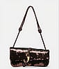 Chocolate Brown Sequin Shoulder Bag