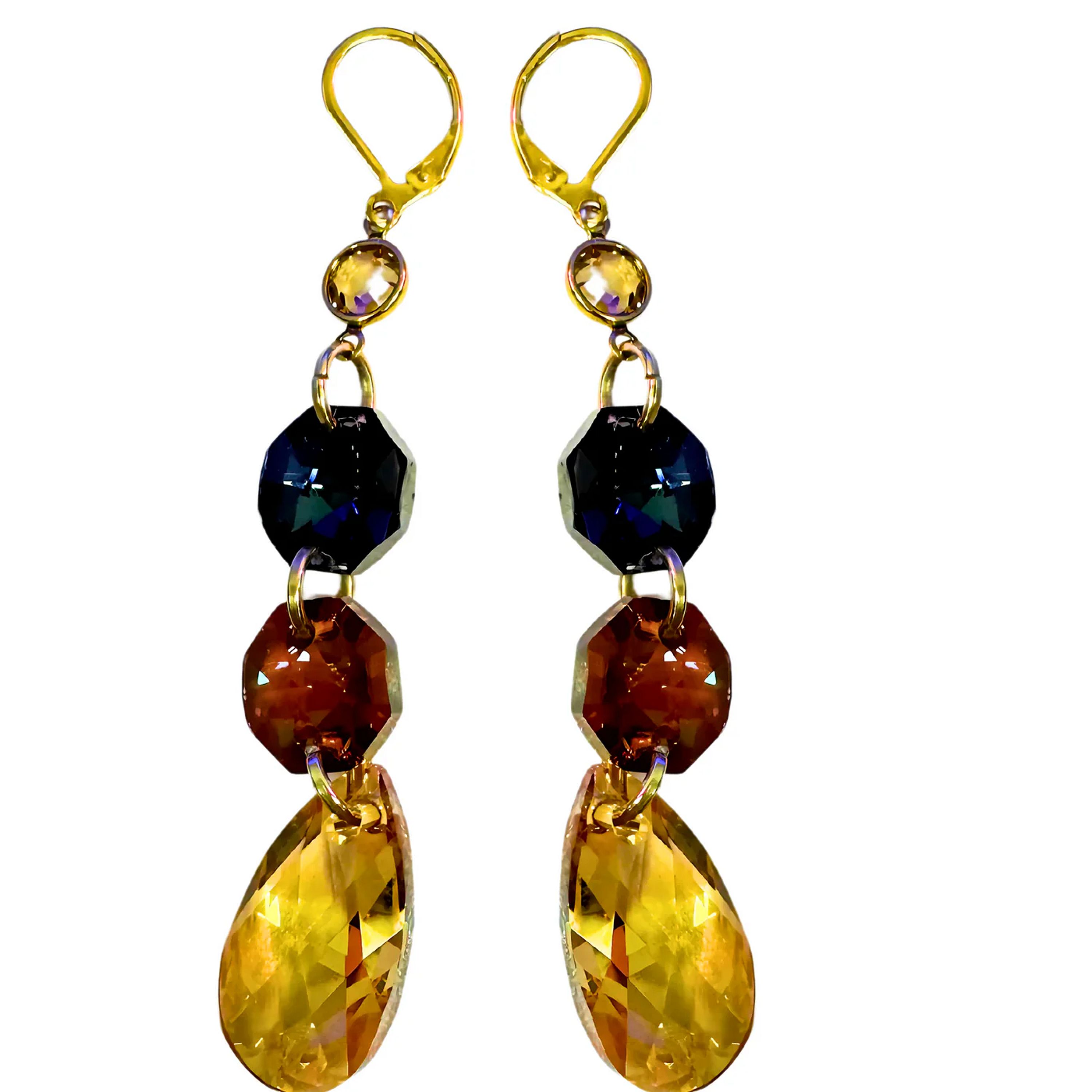 Brenda Perruzza Jewelry Teardrop swarovski earrings *TS*