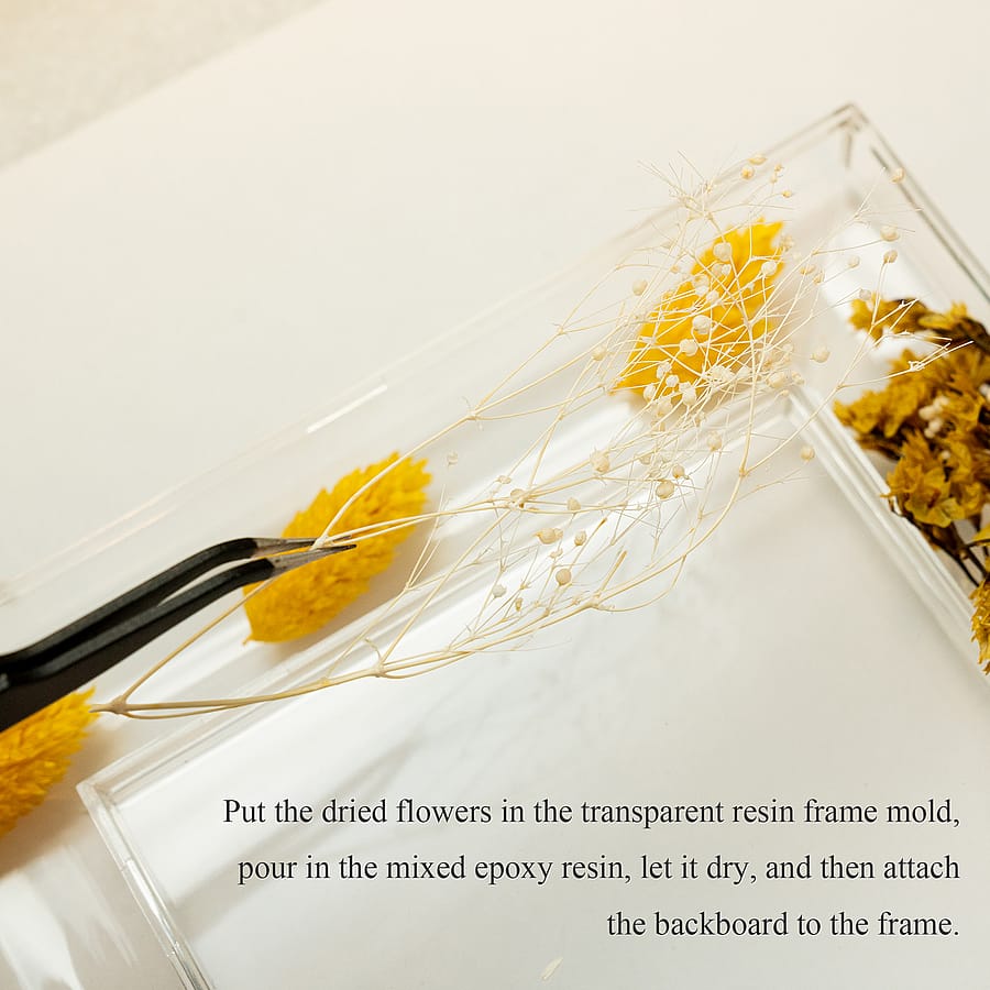 Resin Pressed Botanical Dried Flower Photo Frame - Perfect Gift for HER 