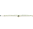 Gold Green Crystal Labradorite Twin Flame Bracelet
