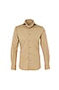 Tan One-Piece Collar Performance Stretch Shirt