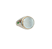Unisex Double Signet Coin Ring - Size 5.5