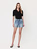 Stronger Midi Denim Shorts