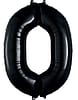 Black Number 34" Mylar Helium Balloon (0-9)