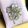 Vintage Coro Cutout Flower Brooch - 1940s
