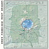 Printed Image Crater Lake National Park Topographical Bandanna