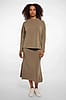 Wide Top Long Sleeve Dark Khaki