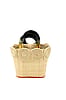 Tazi Disc Straw Handbag