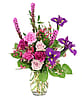 Turning Violet Vase Arrangement
