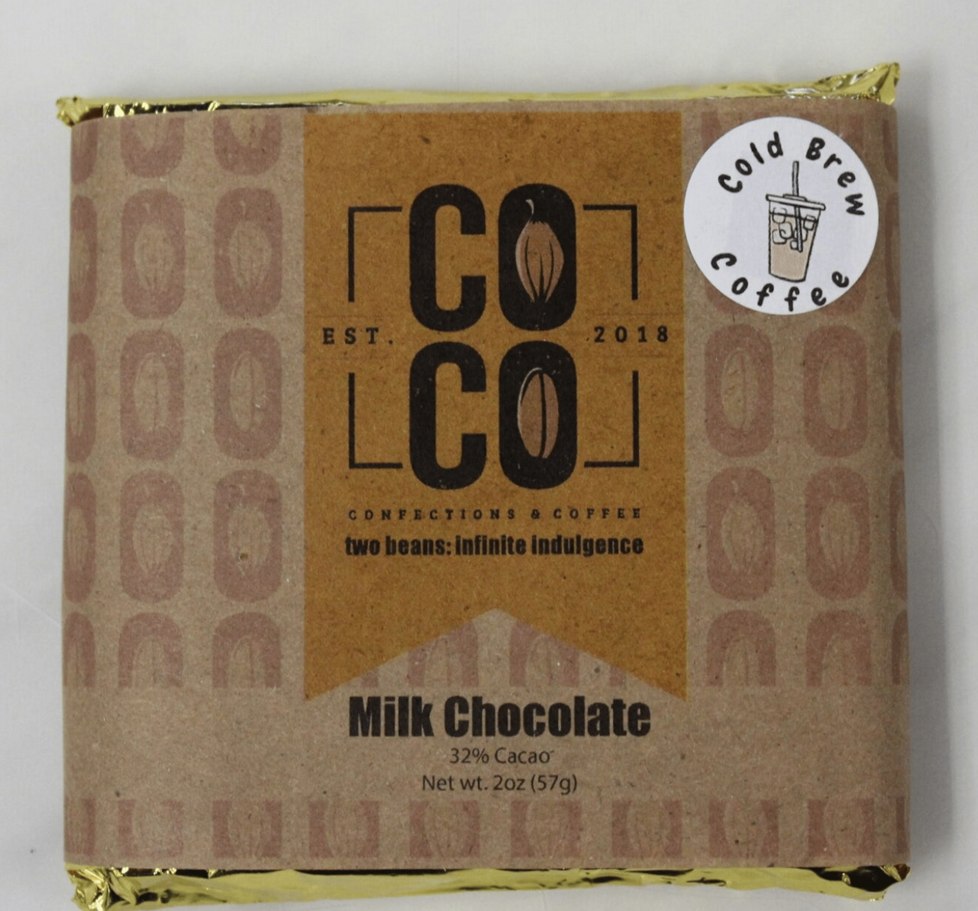 Cold Brew Coffee Milk Chocolate Bar