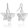 Petals Atop Petals Sterling Silver Dangle Earrings