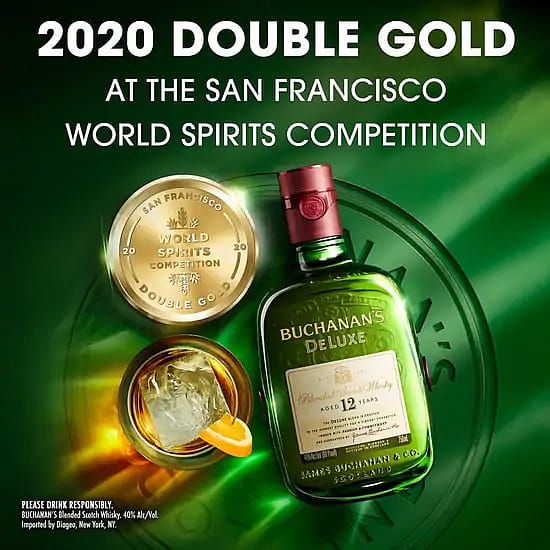 Buchanan's Deluxe Blended Scotch Whiskey (750 ml)