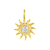 CZ Sun Charm - Gold