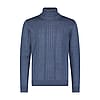 Paneled Turtleneck - Indigo