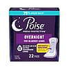Poise Overnight Incontinence Pads for Women - 22 count