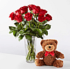 Romantic Long Stem Red Rose Bouquet Bundles