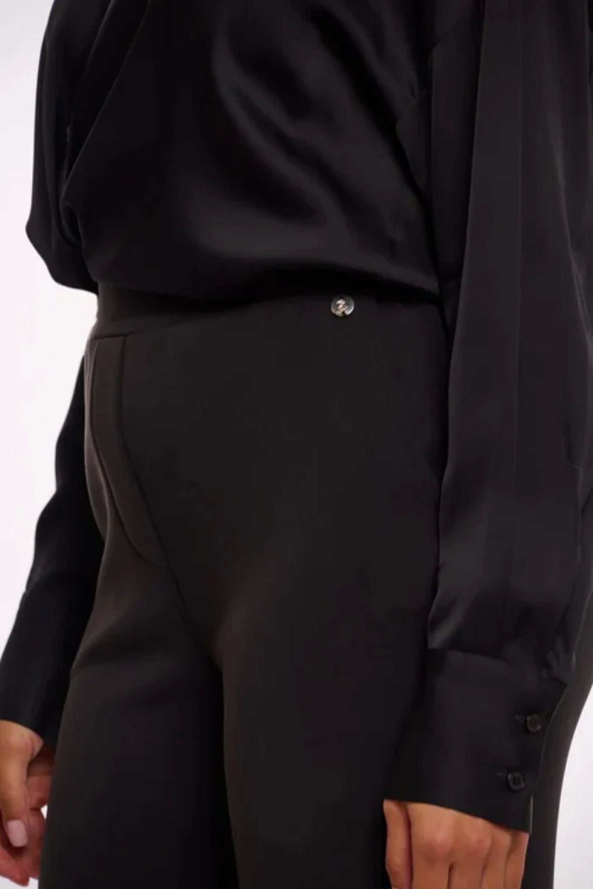 Wide Leg Straight Black