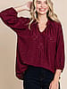 Sangria Eyelet Blouse