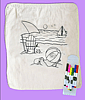 Beach Scene Backpack with Washable Markers