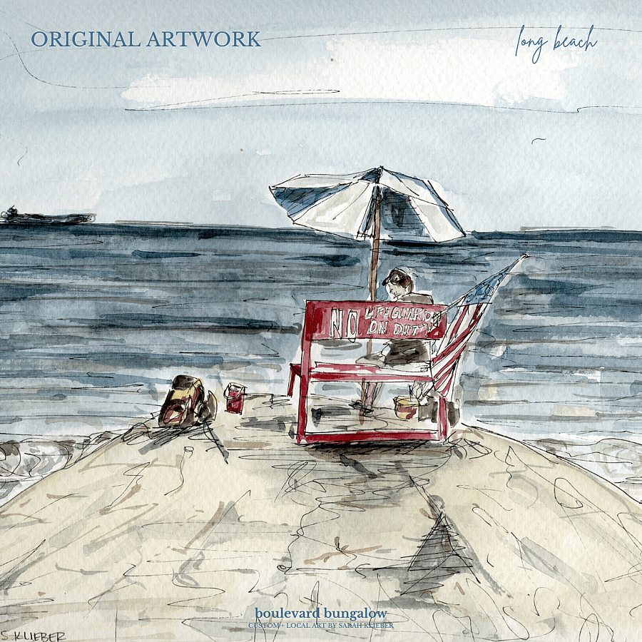 Long Beach Lifeguard Stand 8"x 10"