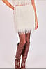 Sadie and Sage Angel Wings Fringe Mini Skirt