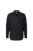 Waffle Quarter Zip Performance Pullover - Black 