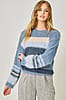 Blue Mirage Fuzzy Sweater