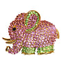 Pink Elephant Large Brooch