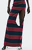 Pencil Skirt with Cut Out in Burgundy/Navy by A.W.A.K.E. MODE